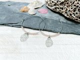 Sea Glass Hoop Earrings