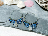 Sea Glass Hoop Earrings