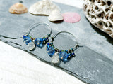 Sea Glass Hoop Earrings