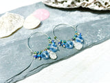 Sea Glass Hoop Earrings