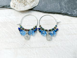 Sea Glass Hoop Earrings