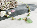 Beaded Sea Glass Necklace