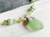 Beaded Sea Glass Necklace