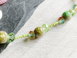 Beaded Sea Glass Necklace