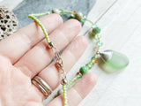 Beaded Sea Glass Necklace