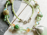 Beaded Sea Glass Necklace