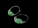 Sea Glass Hoop Earrings