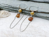 Sea Glass Hoop Earrings